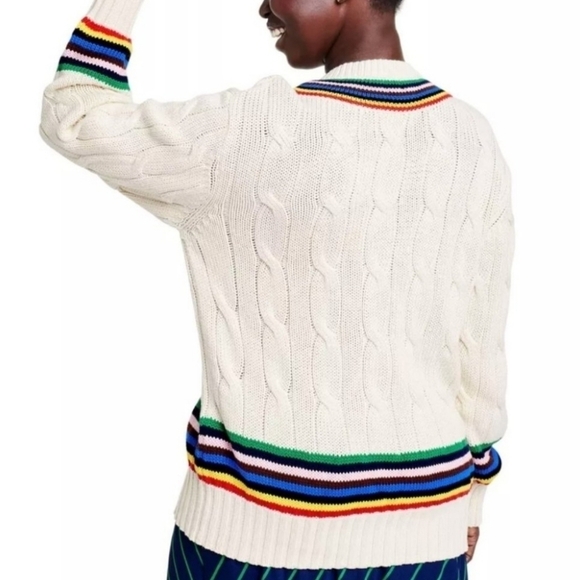 Rowing Blazers for Target croquet rainbow cableknit sweater - Picture 3 of 12